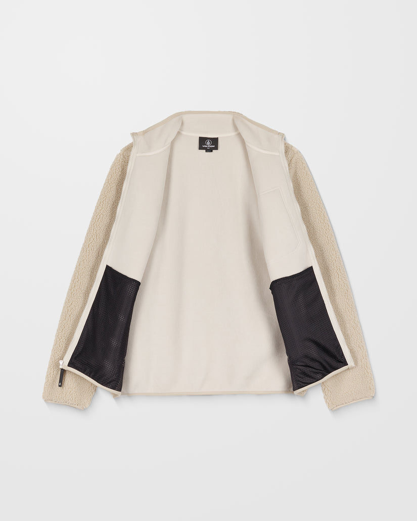 Sweat Sherpa Zippé Muzzer Fuzzar - Stone