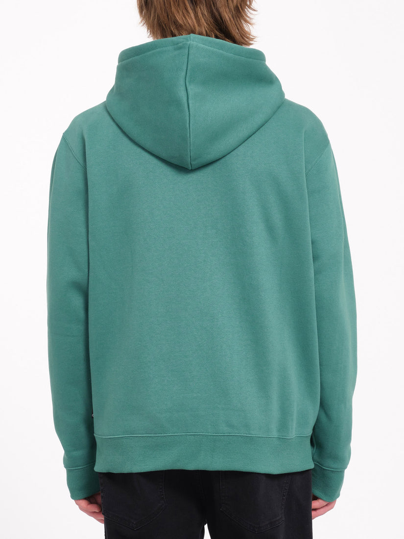 Sweat à capuche zippé Single Stone - SEA GREEN