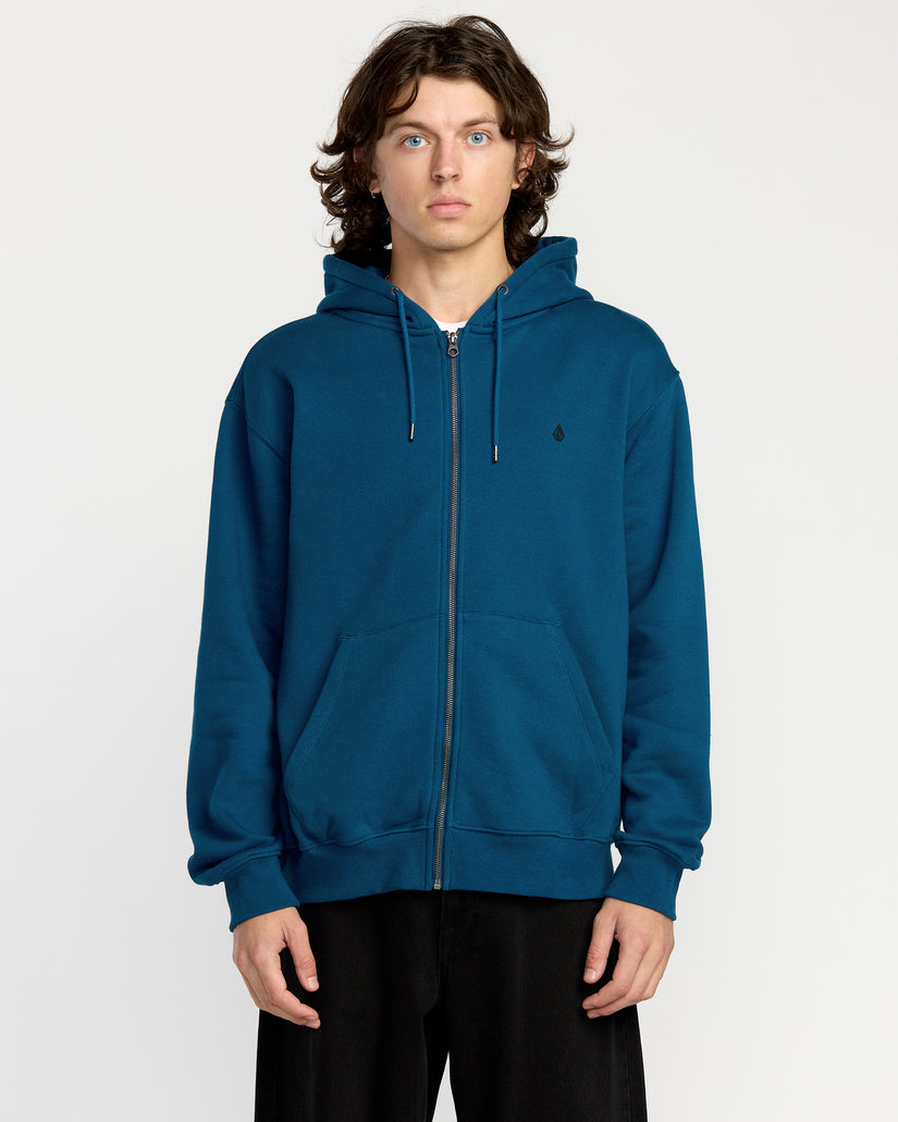 Sweat À Capuche Zippé Single Stone - Cosmic Blue