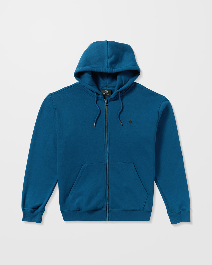Sweat À Capuche Zippé Single Stone - Cosmic Blue