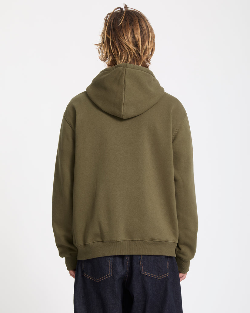 Sweat À Capuche Zippé Single Stone - Sage Leaf