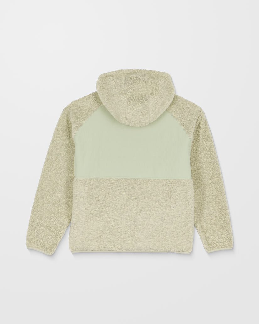 Sweat Sherpa À Capuche Zippé Nomaa - Green Tea