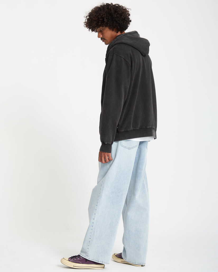Sweat À Capuche Zippé Studder - Black