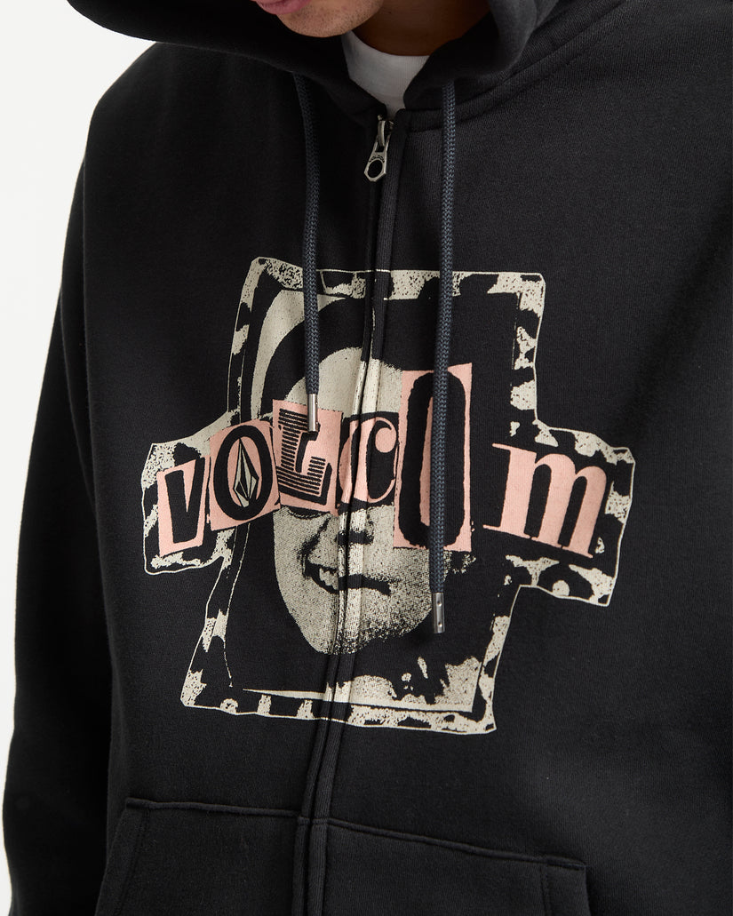 Sweat À Capuche Zippé Stick Stoner - Antique Black