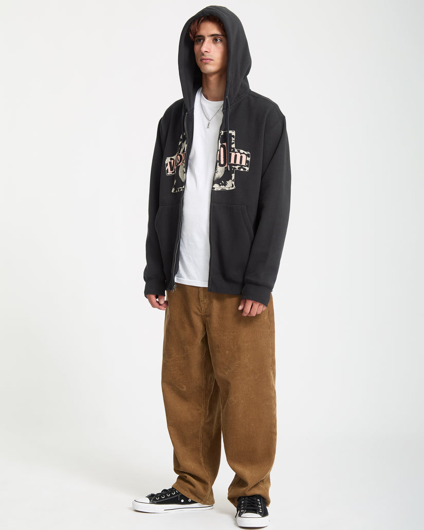 Sweat À Capuche Zippé Stick Stoner - Antique Black