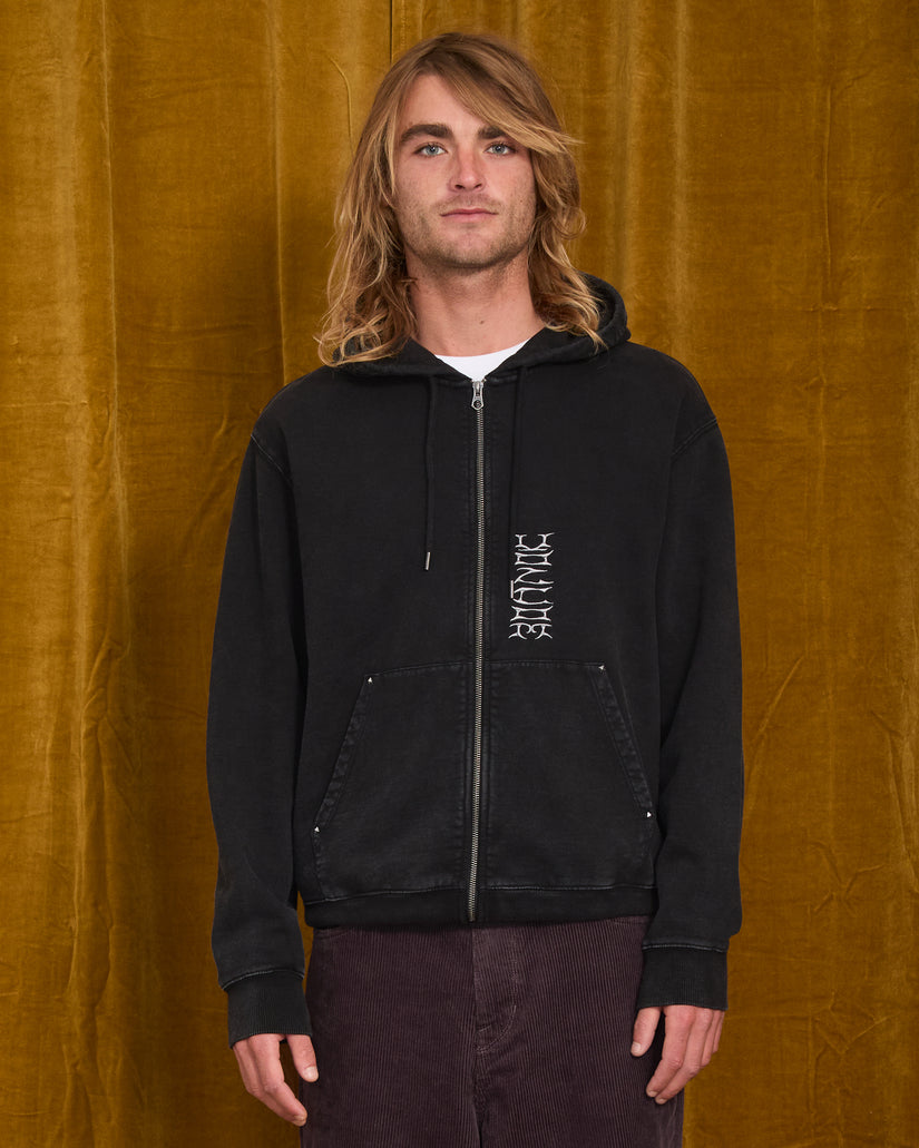 Sweat à capuche zippé Studder - Black
