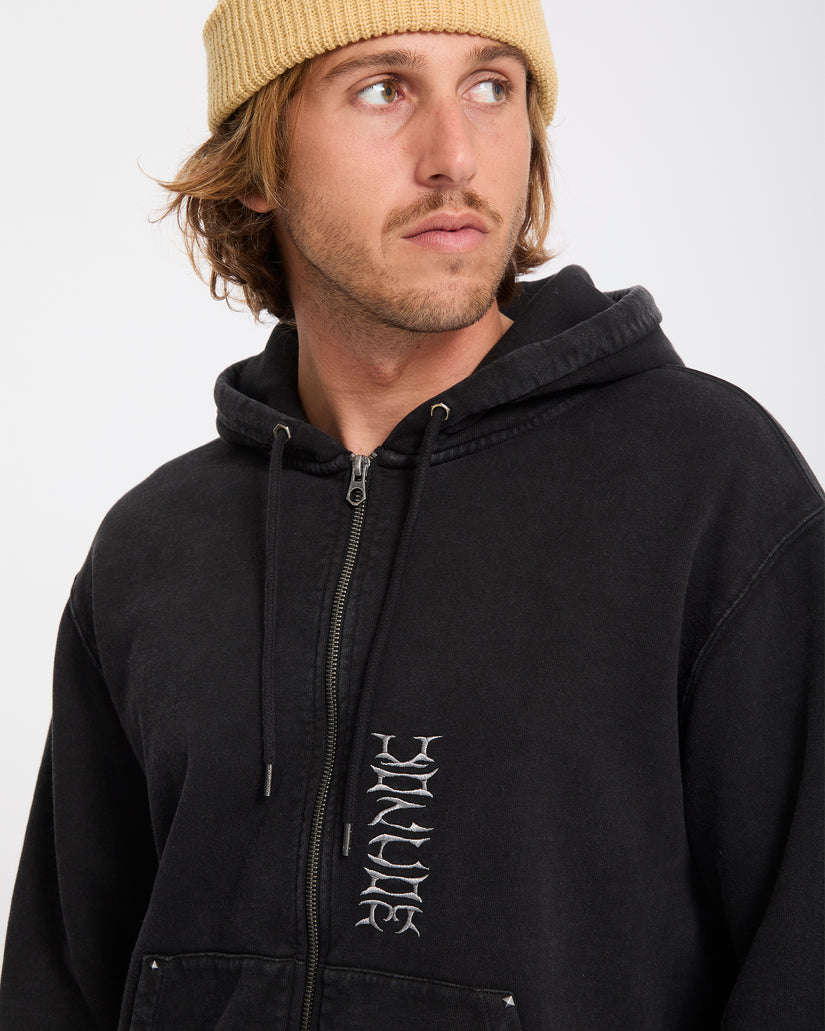 Sweat à capuche zippé Studder - Black