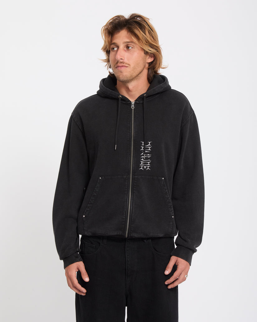 Sweat à capuche zippé Studder - Black