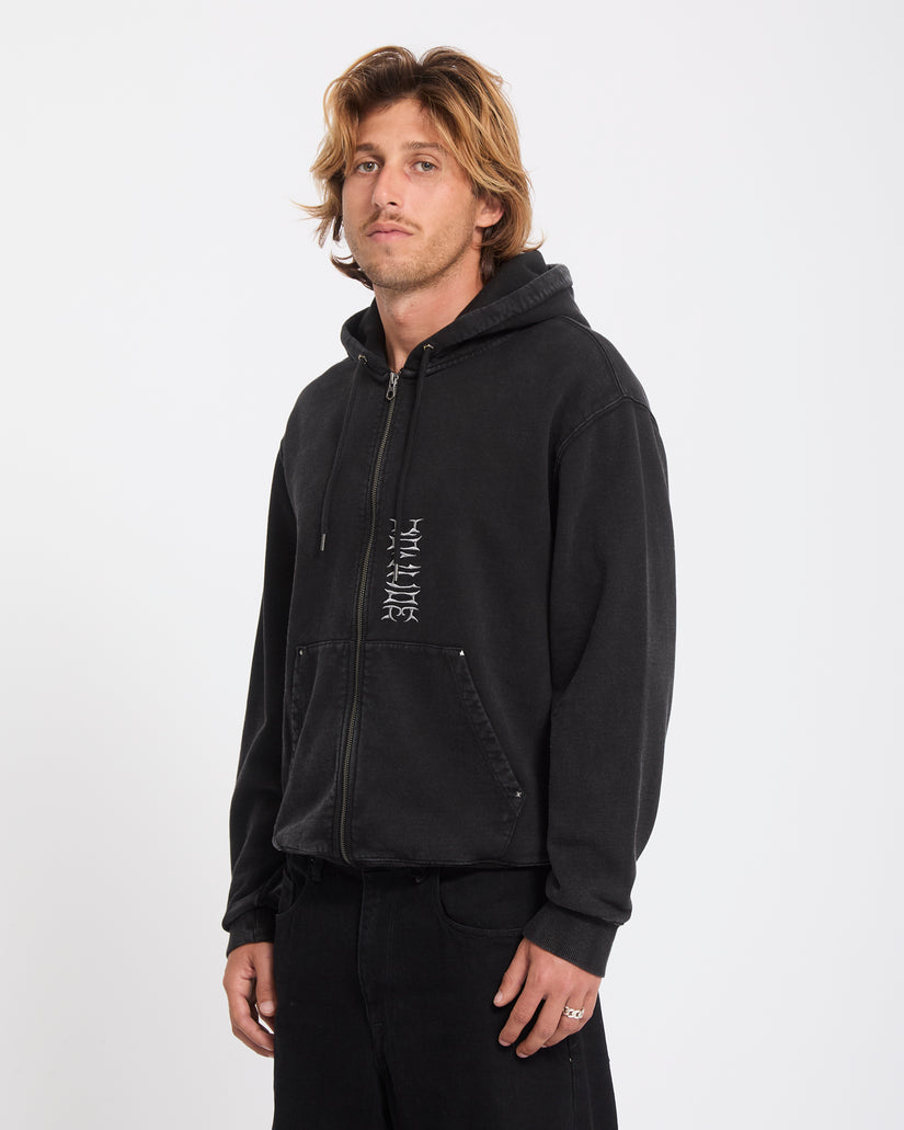 Sweat à capuche zippé Studder - Black