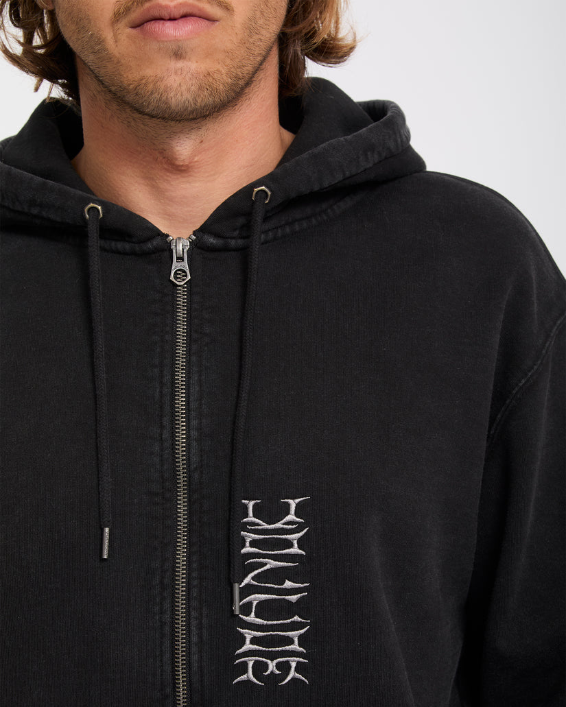 Sweat à capuche zippé Studder - Black