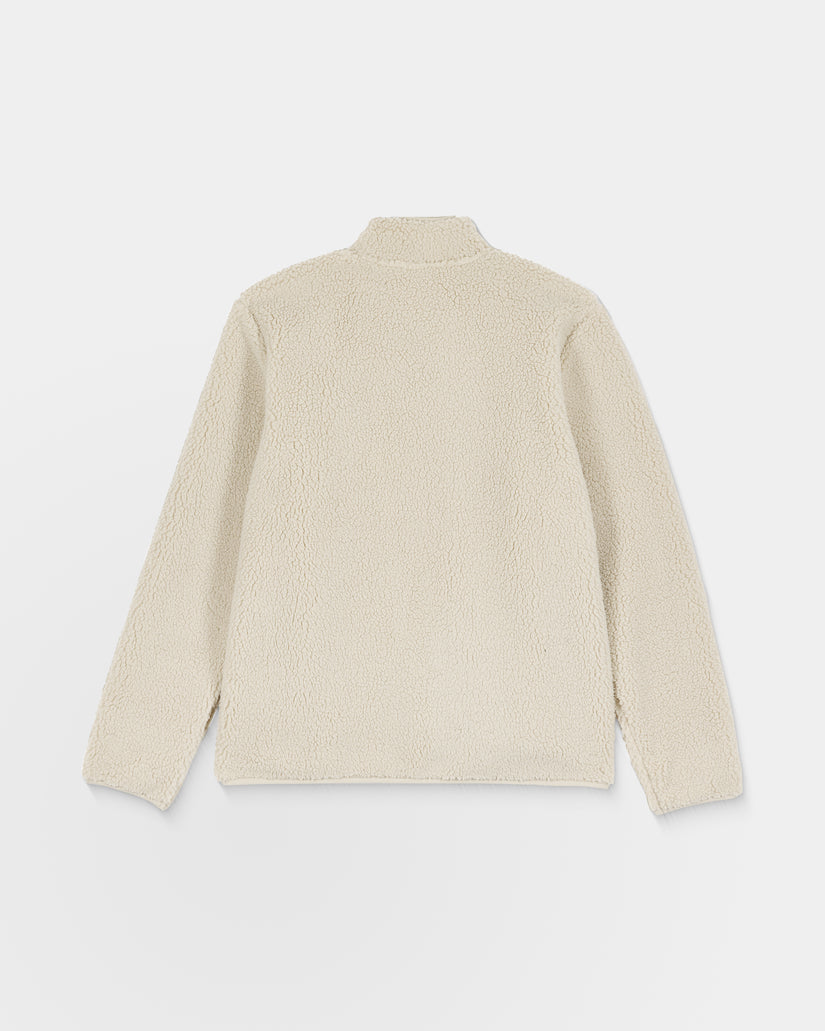 Sweat sherpa zippé Muzzer Fuzzar - Stone