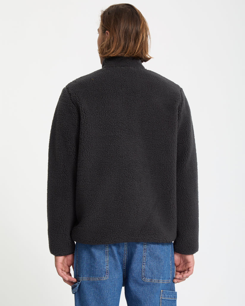 Veste sherpa zippée Storm Stone - Asphalt Black