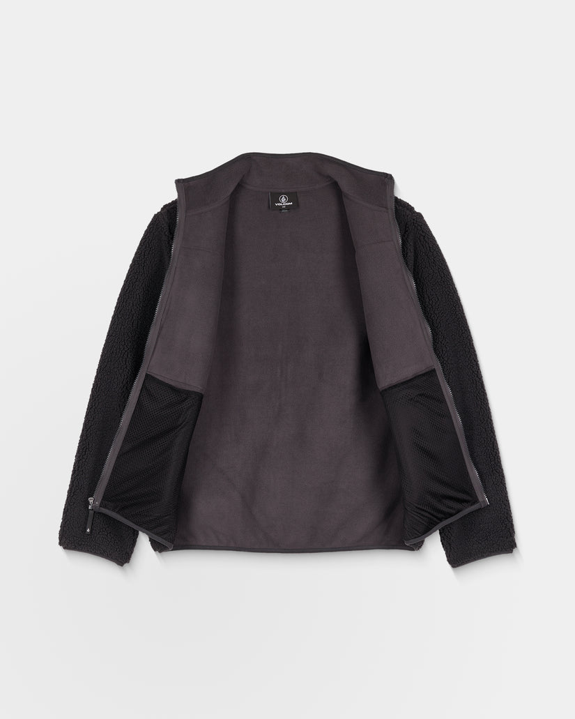 Veste sherpa zippée Storm Stone - Asphalt Black