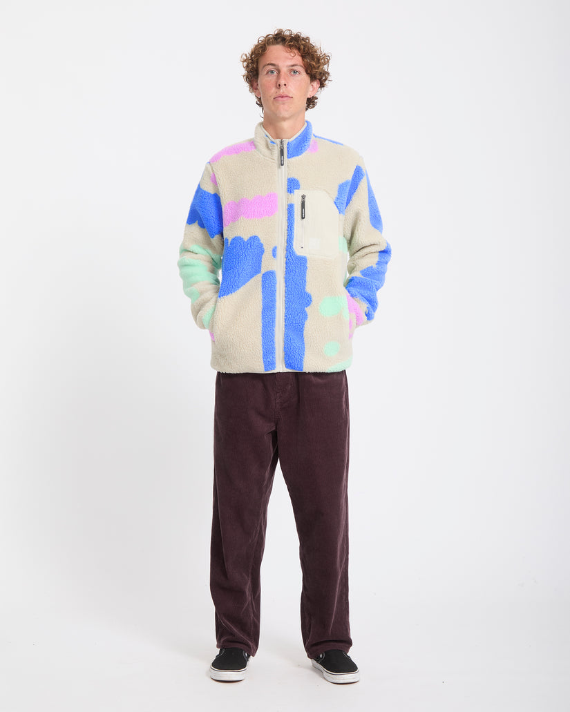 Veste sherpa zippée Carrau Fuzzar - Multi