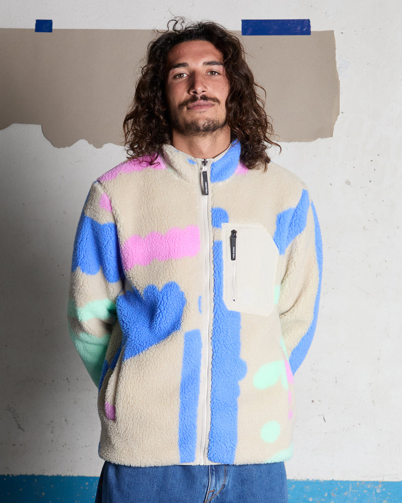 Veste sherpa zippée Carrau Fuzzar - Multi