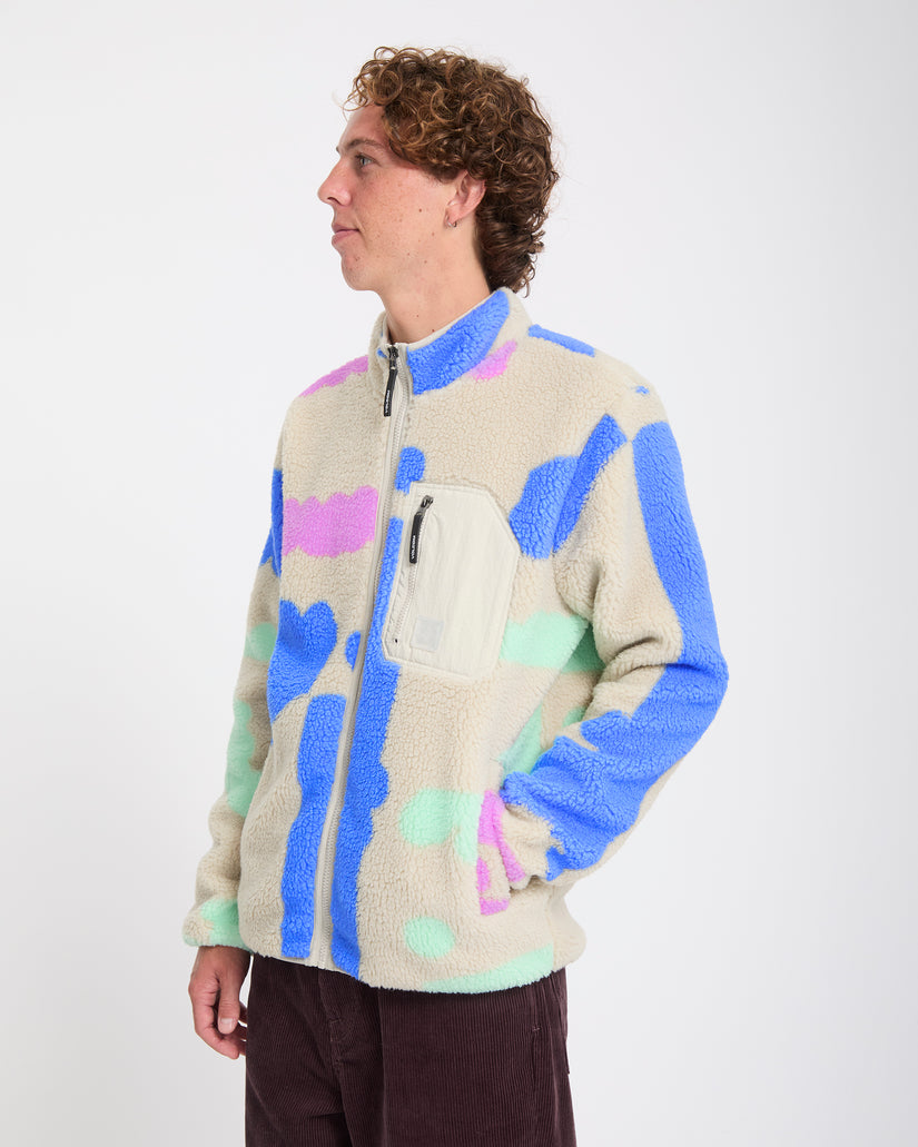 Veste sherpa zippée Carrau Fuzzar - Multi