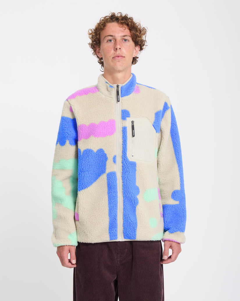 Veste sherpa zippée Carrau Fuzzar - Multi