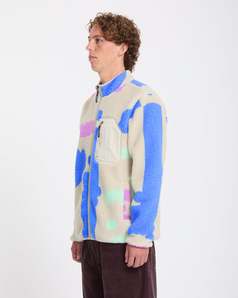 Veste sherpa zippée Carrau Fuzzar - Multi