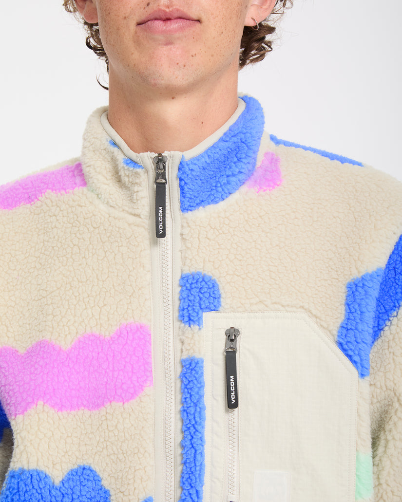 Veste sherpa zippée Carrau Fuzzar - Multi