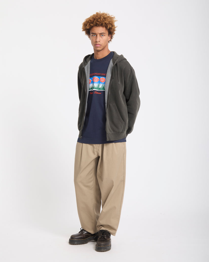 Sweat zippé Single Stone - Rinsed Black