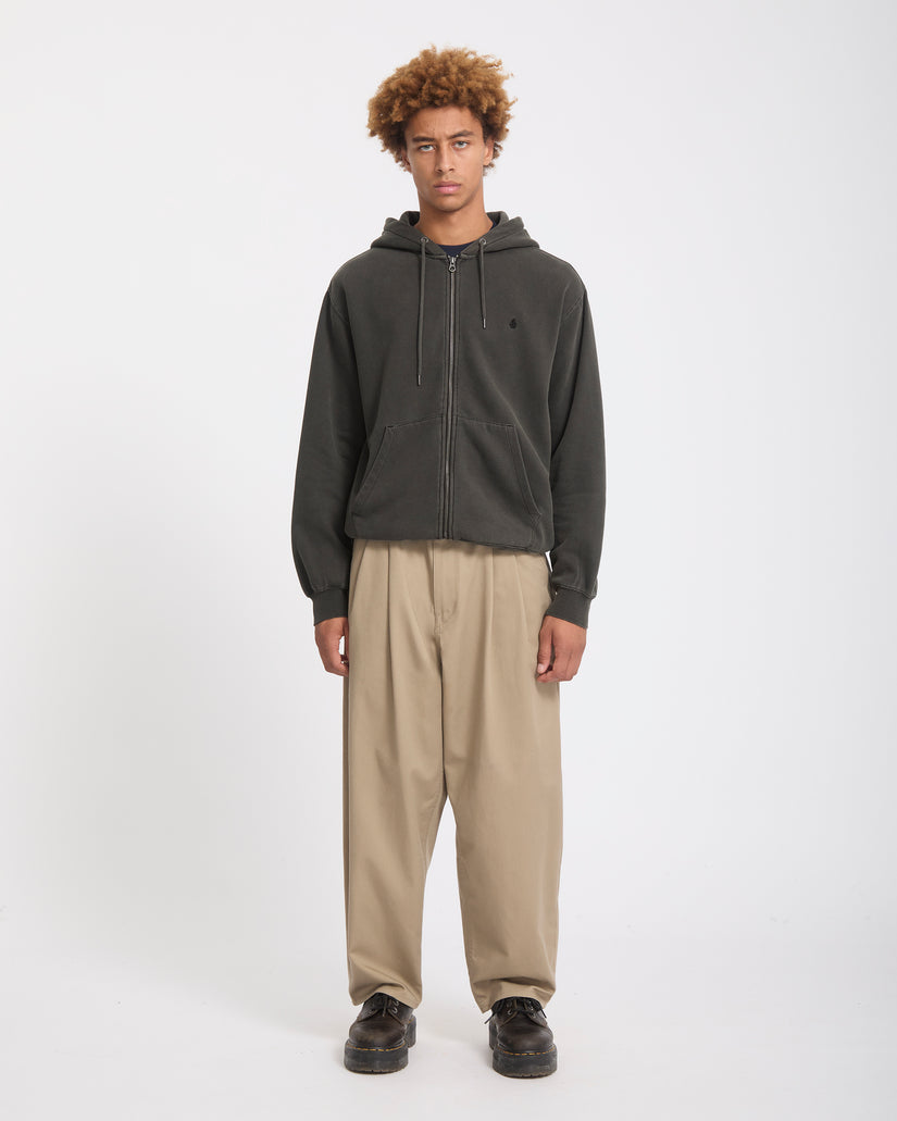 Sweat zippé Single Stone - Rinsed Black