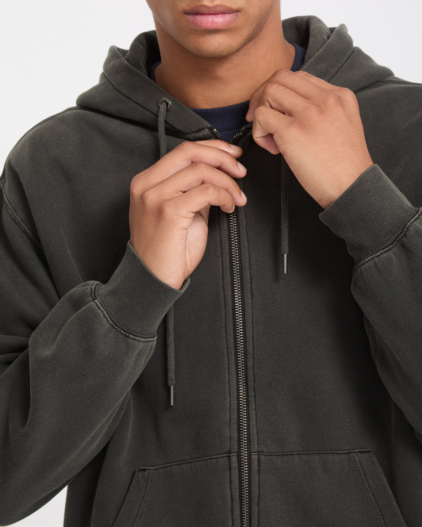 Sweat zippé Single Stone - Rinsed Black