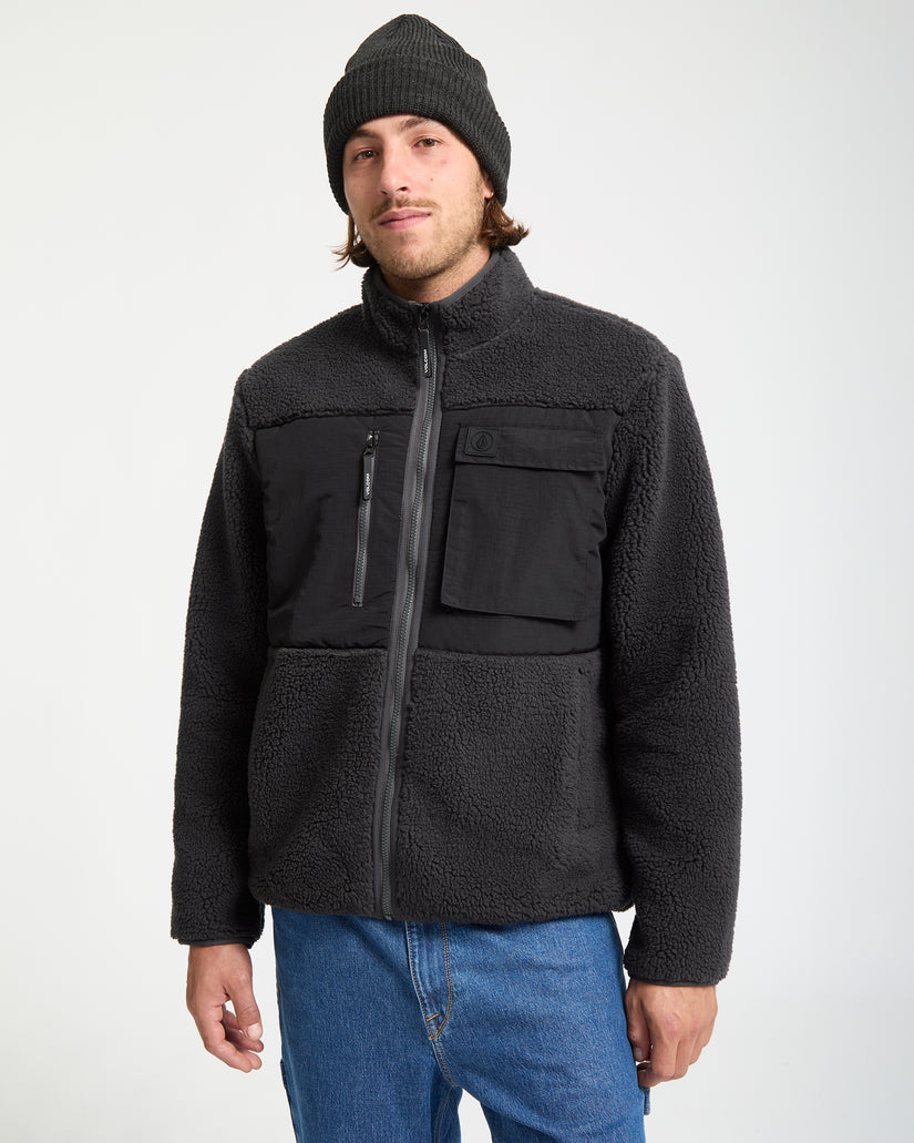 Sweat À Capuche Zippé Storm Stone - Asphalt Black