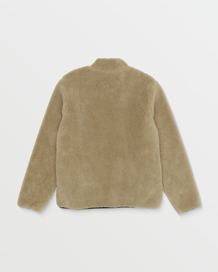 Sweat Zippé Storm Stone Sherpa - Dark Khaki