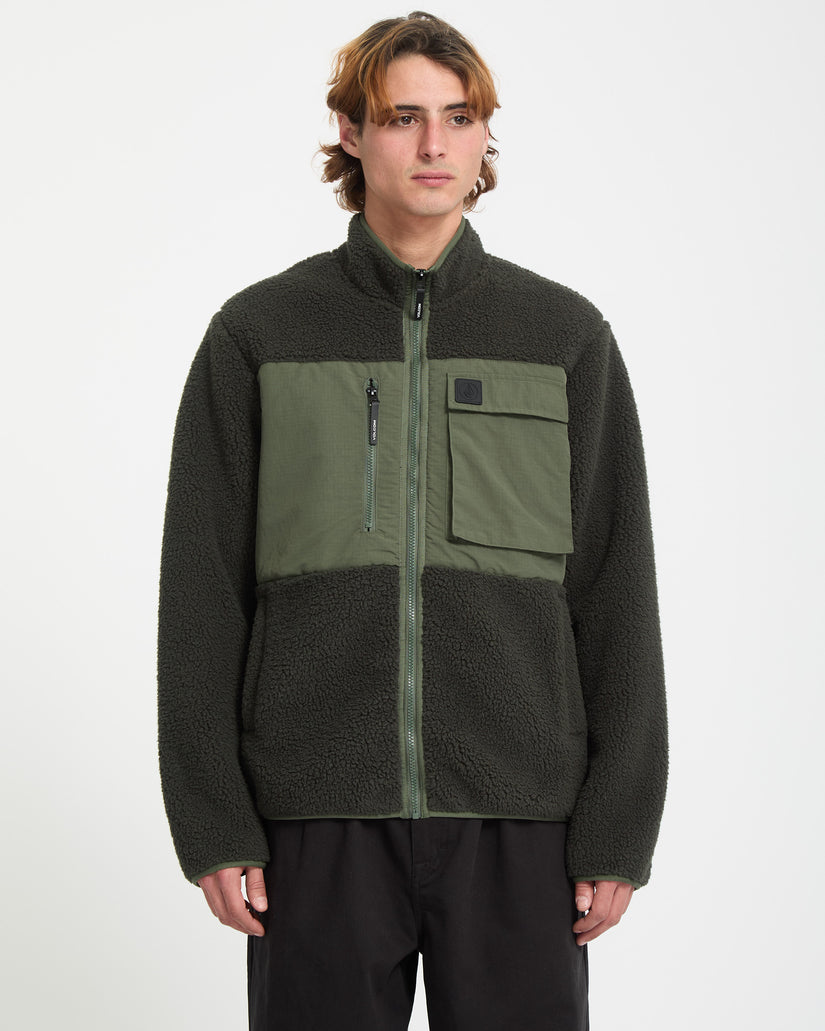 Sweat zippé Storm Stone - Rinsed Black