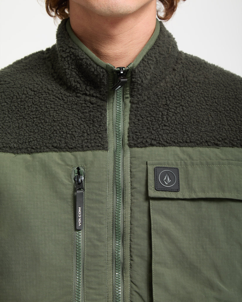 Sweat zippé Storm Stone - Rinsed Black