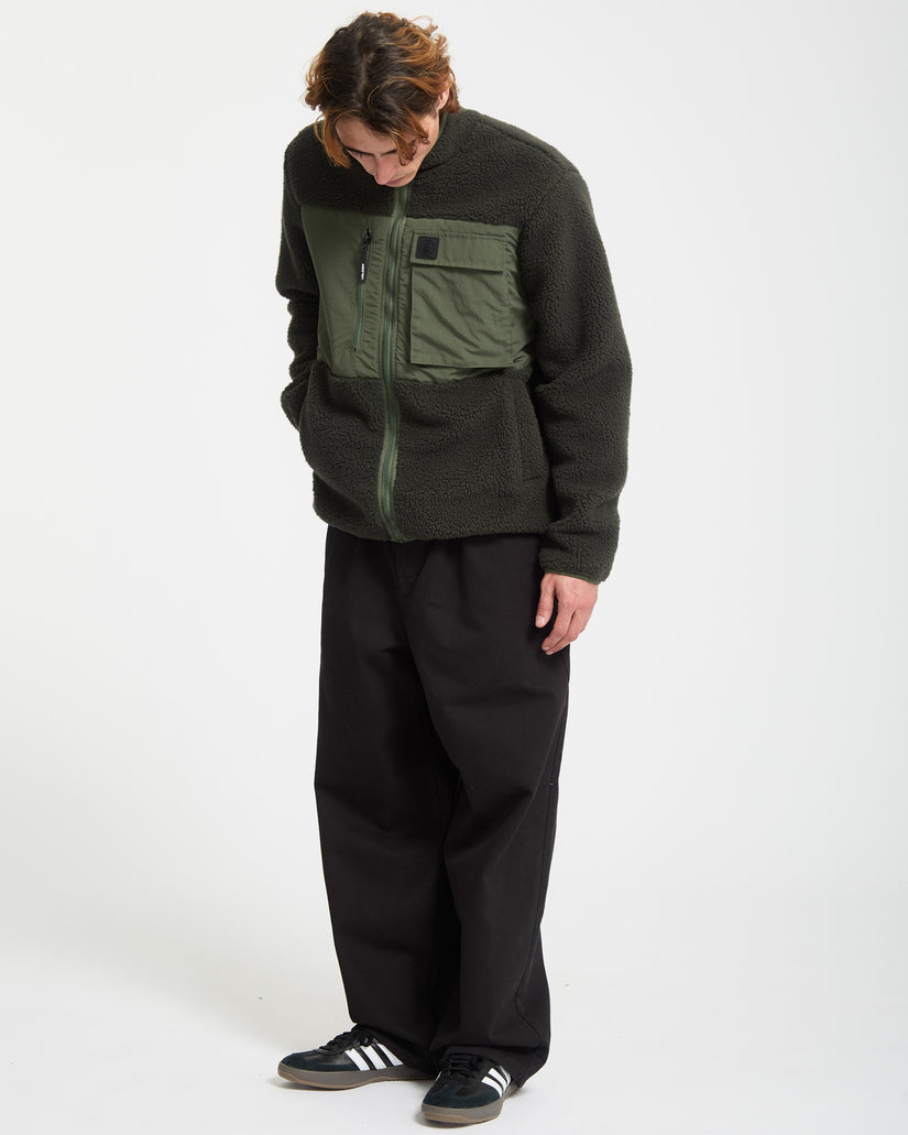 Sweat zippé Storm Stone - Rinsed Black