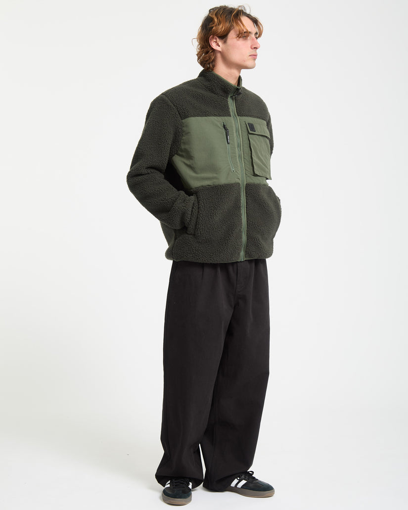Sweat zippé Storm Stone - Rinsed Black