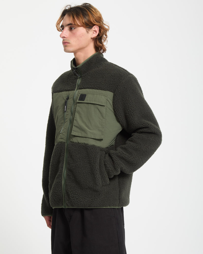 Sweat zippé Storm Stone - Rinsed Black