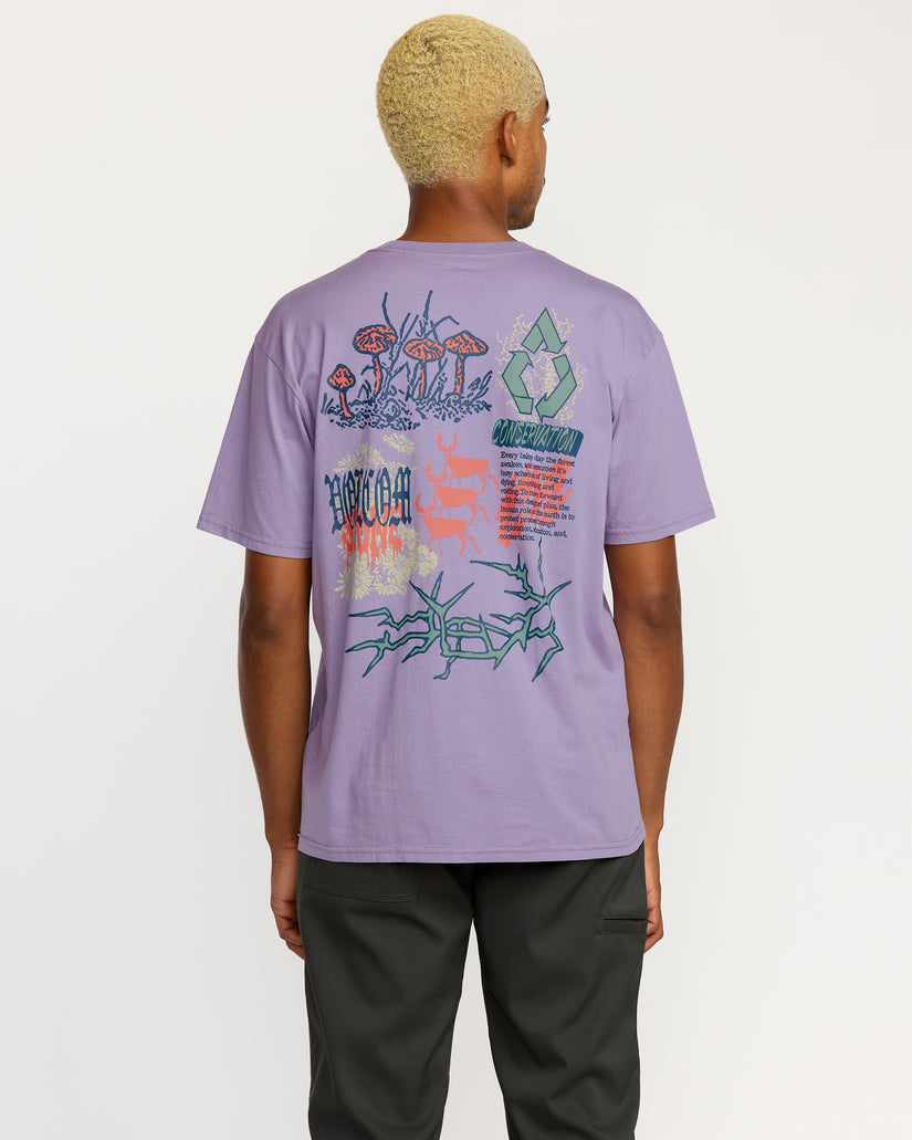 T-Shirt Stone Matter - Purple Ash