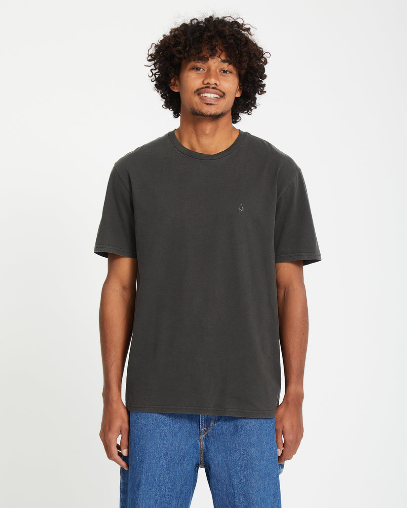 T-Shirt Solid Stone - Black