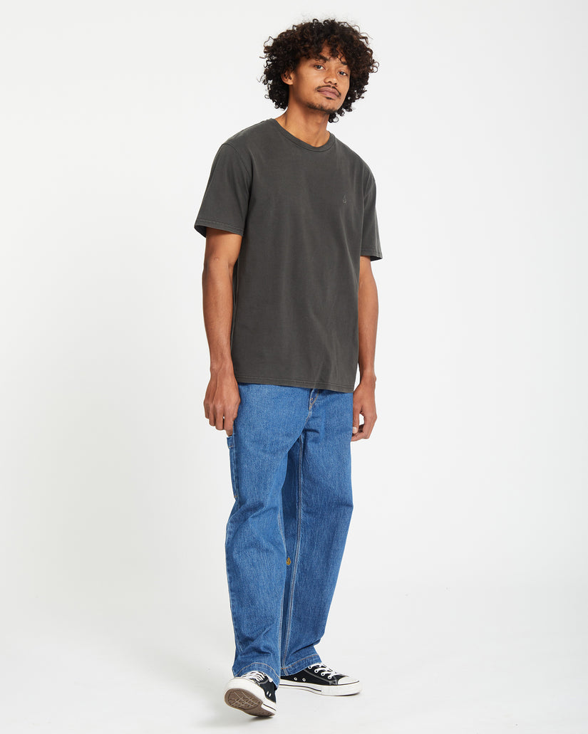 T-Shirt Solid Stone - Black