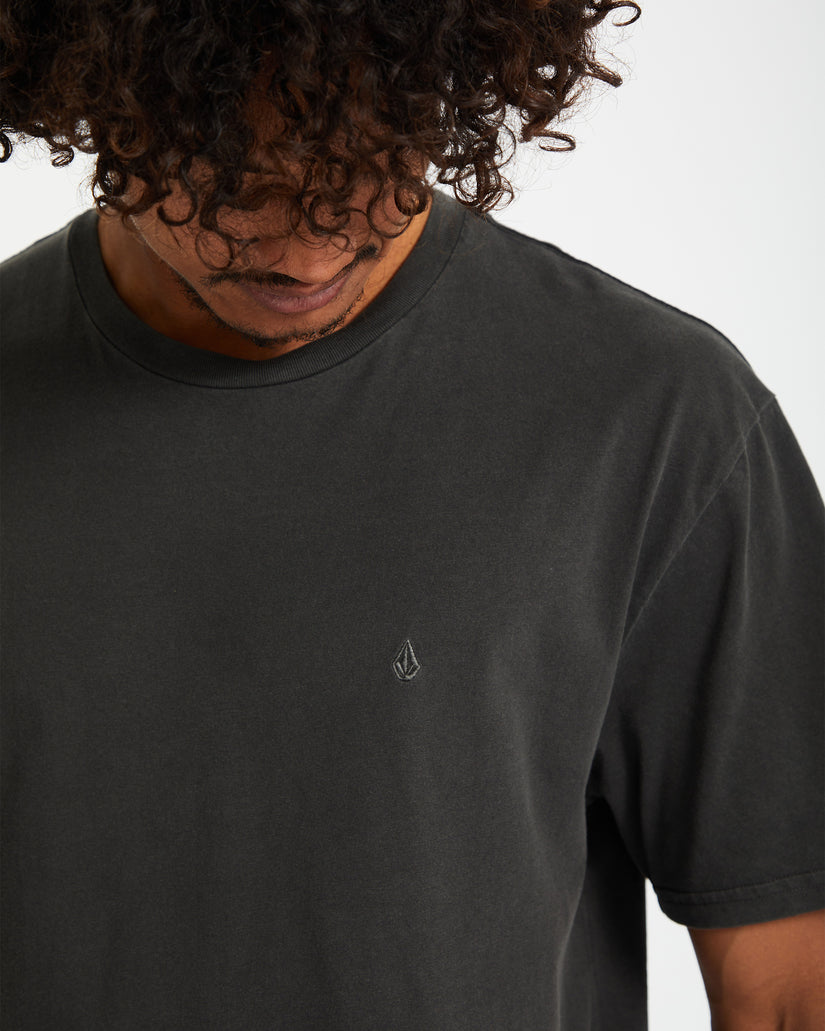 T-Shirt Solid Stone - Black