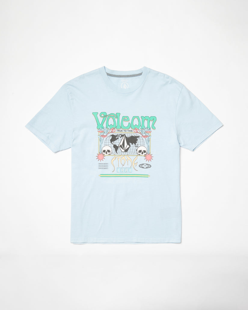 T-shirt Worldly - CAROLINA BLUE