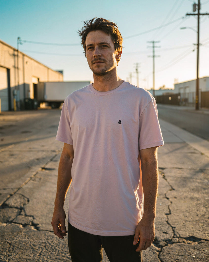 T-shirt Solid Stone - Bark Brown
