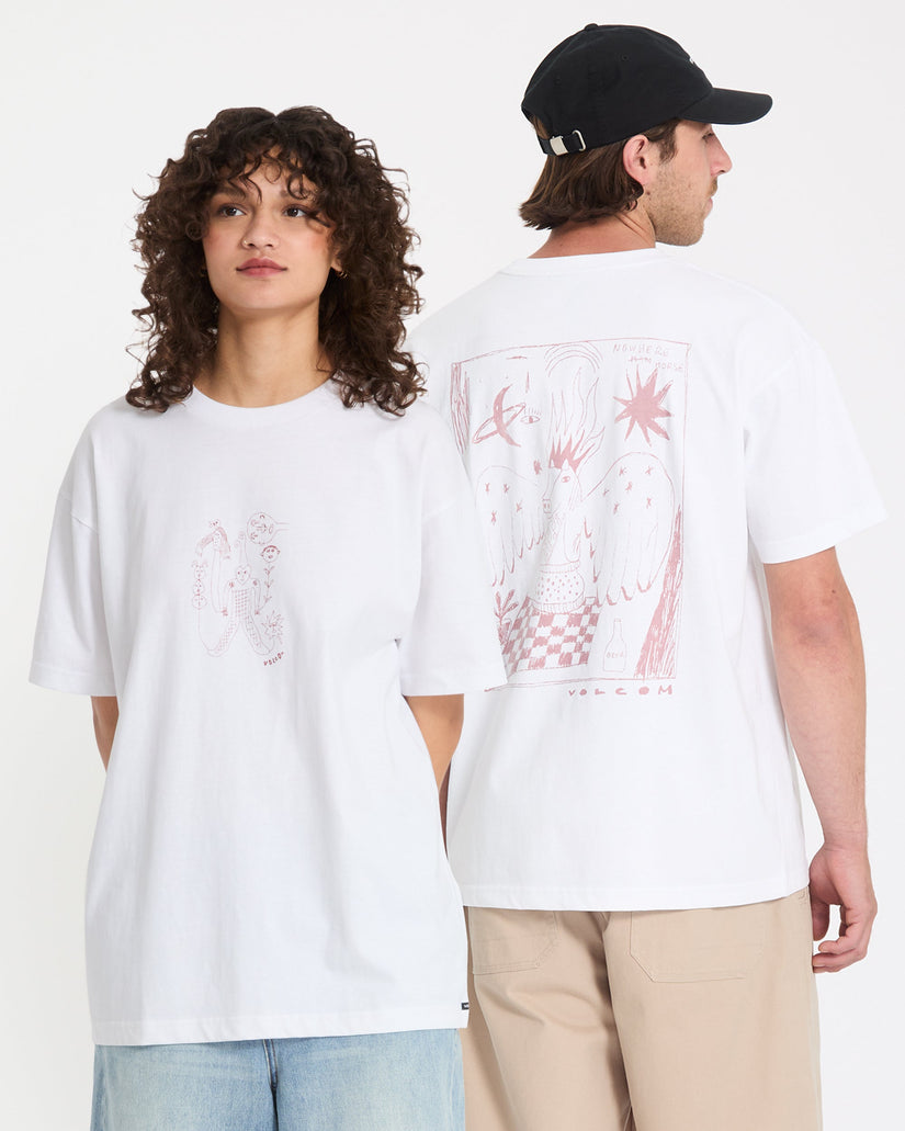 T-shirt Nowhere - White