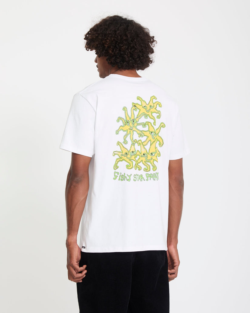 T-shirt Fishystar - White