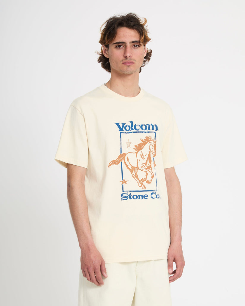 T-shirt Giddyup - Dirty White