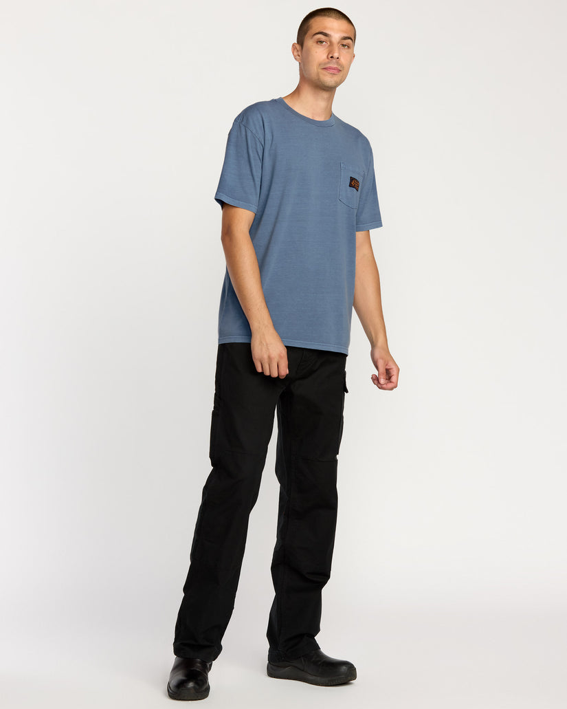 T-Shirt Workwear Certified Pocket - Blue Wash