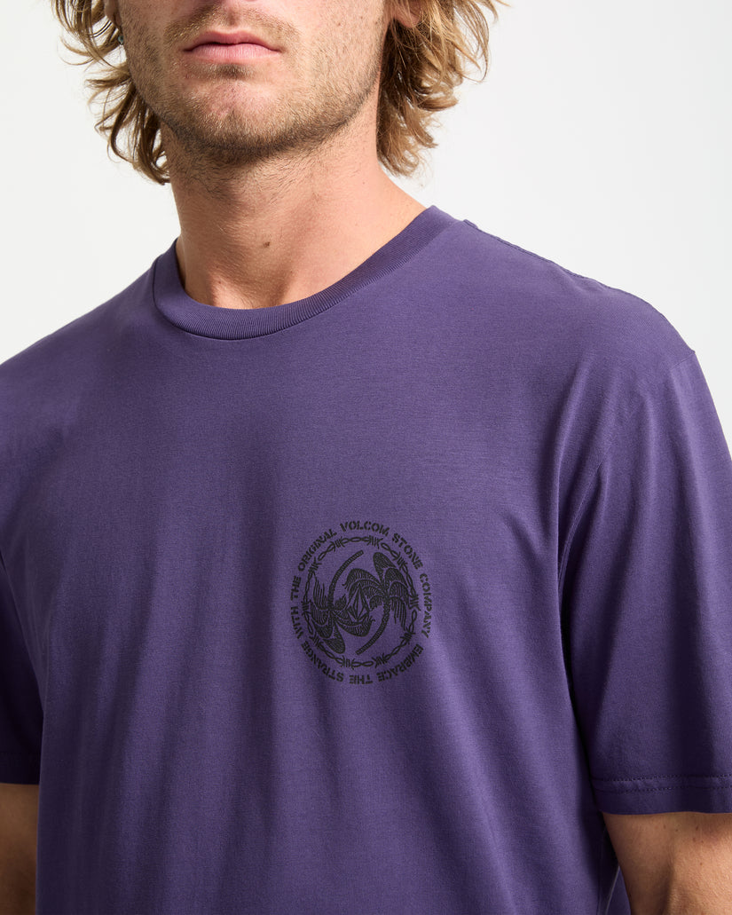 T-Shirt Circlepalm - Dark Purple
