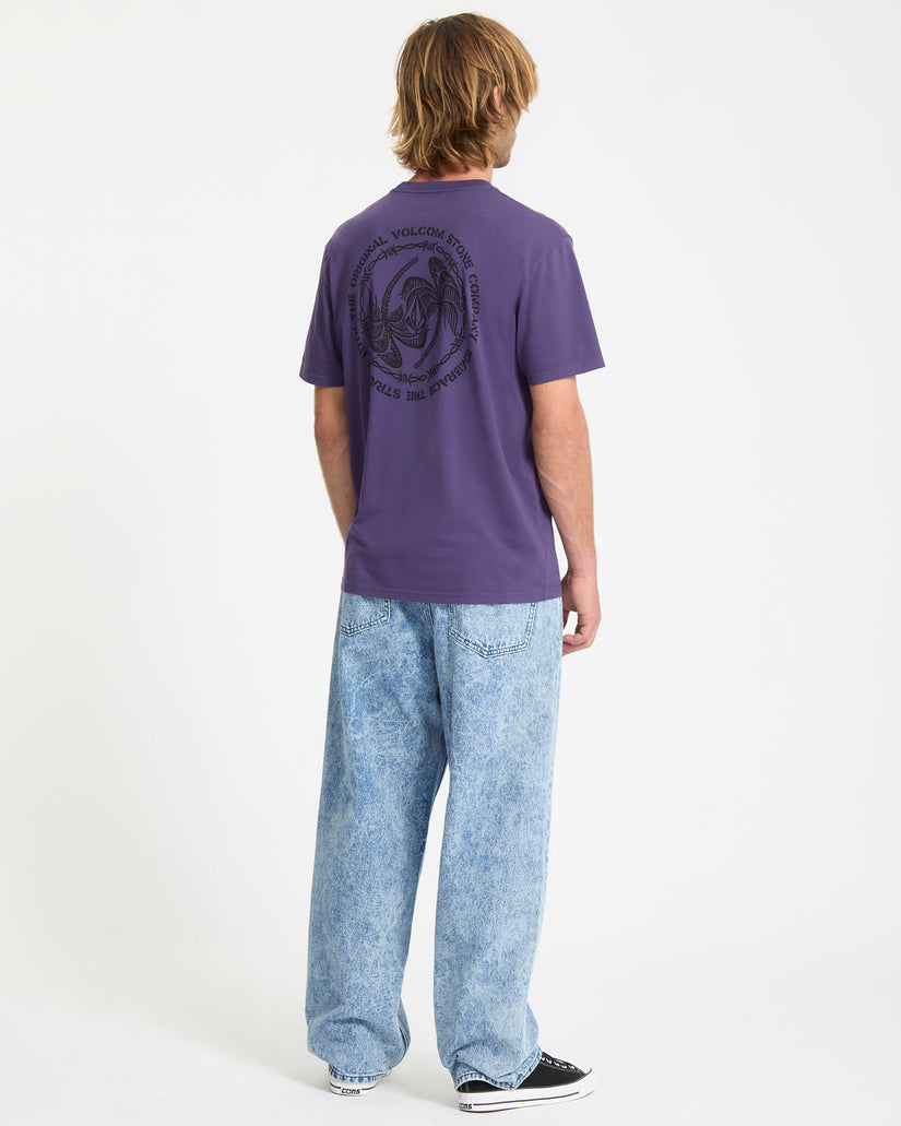 T-Shirt Circlepalm - Dark Purple