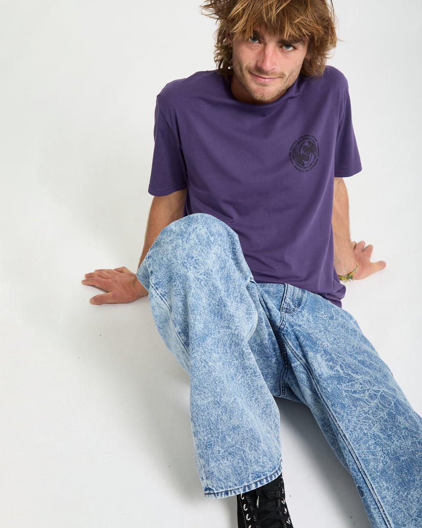 T-Shirt Circlepalm - Dark Purple