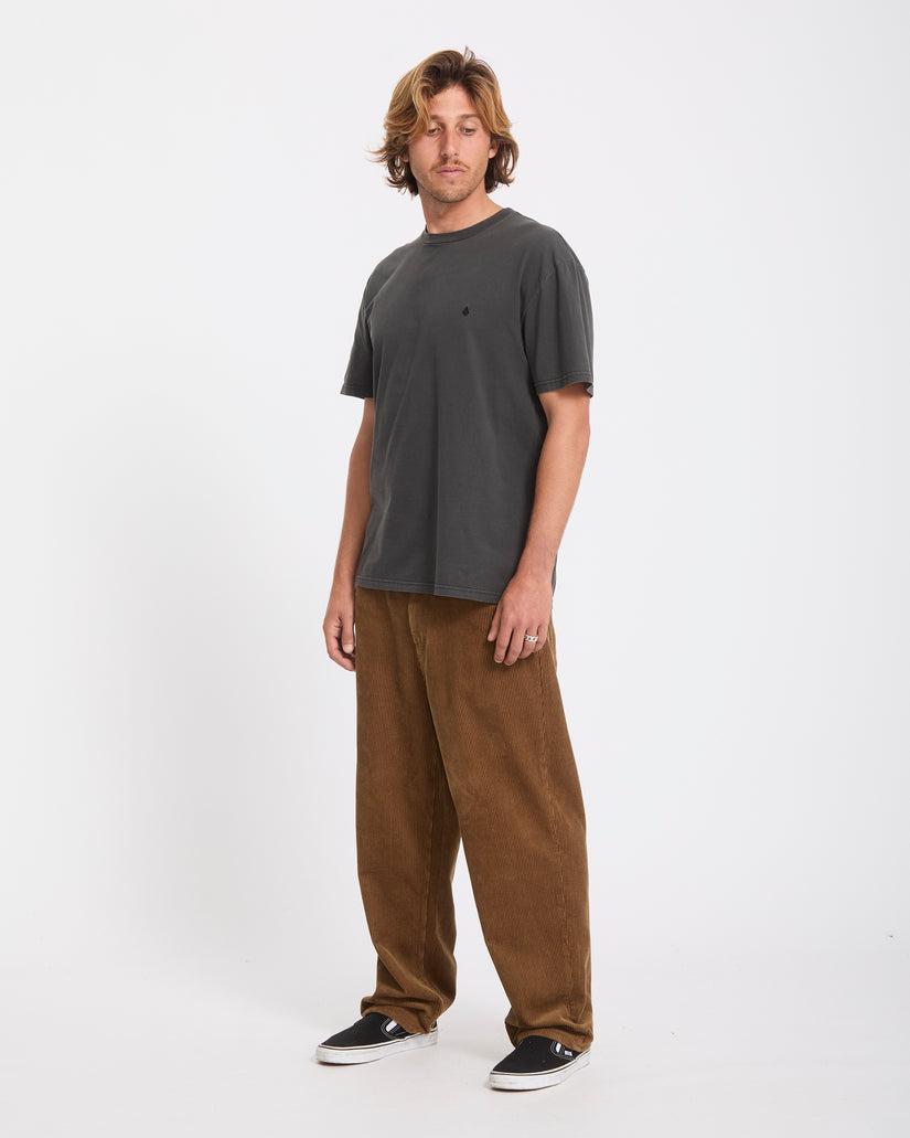 T-shirt Solid Stone - Black
