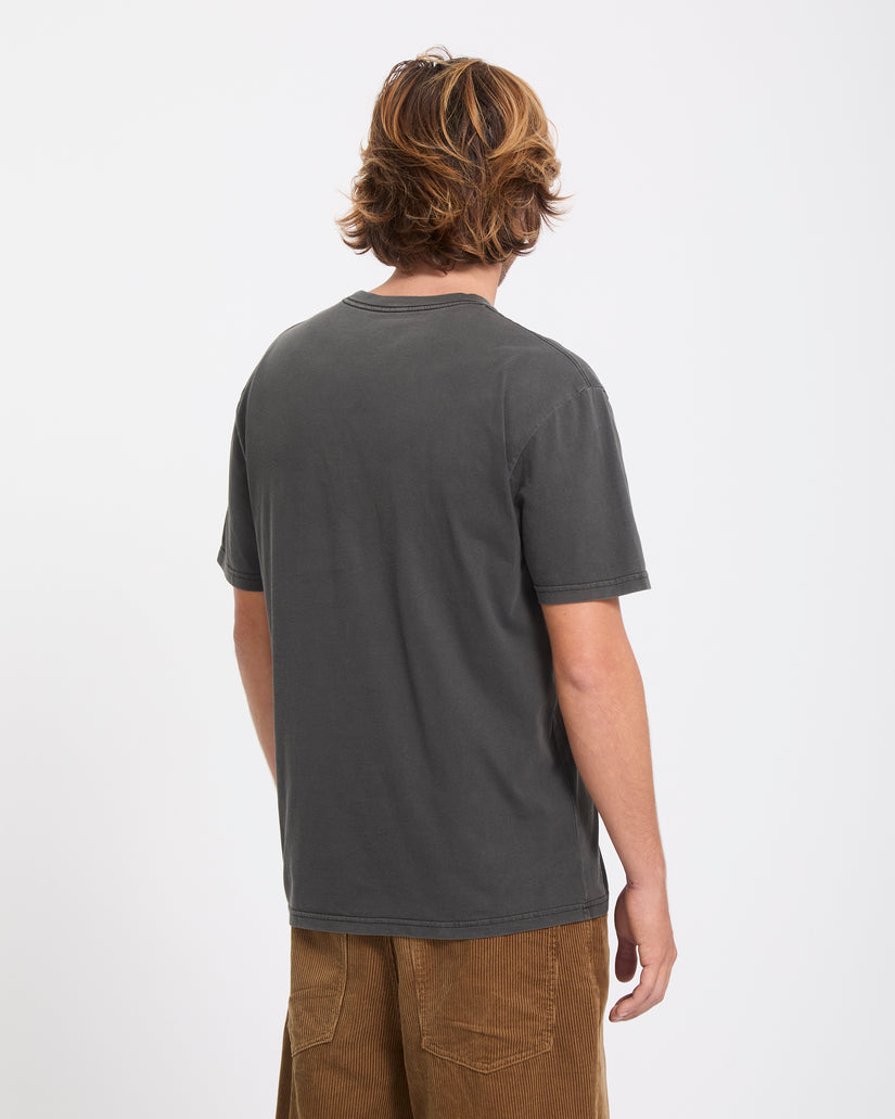 T-shirt Solid Stone - Black