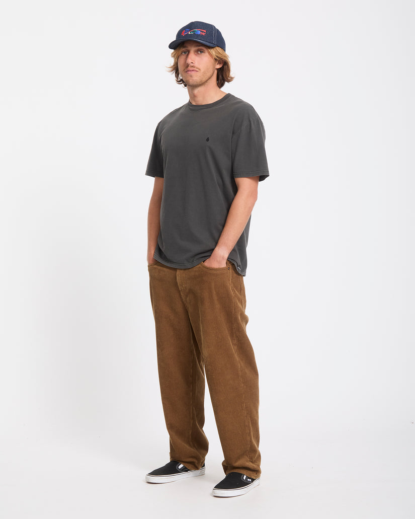 T-shirt Solid Stone - Black