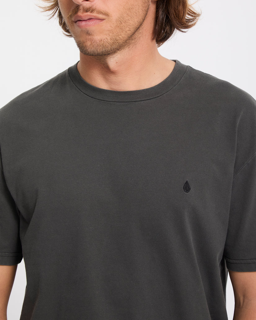 T-shirt Solid Stone - Black